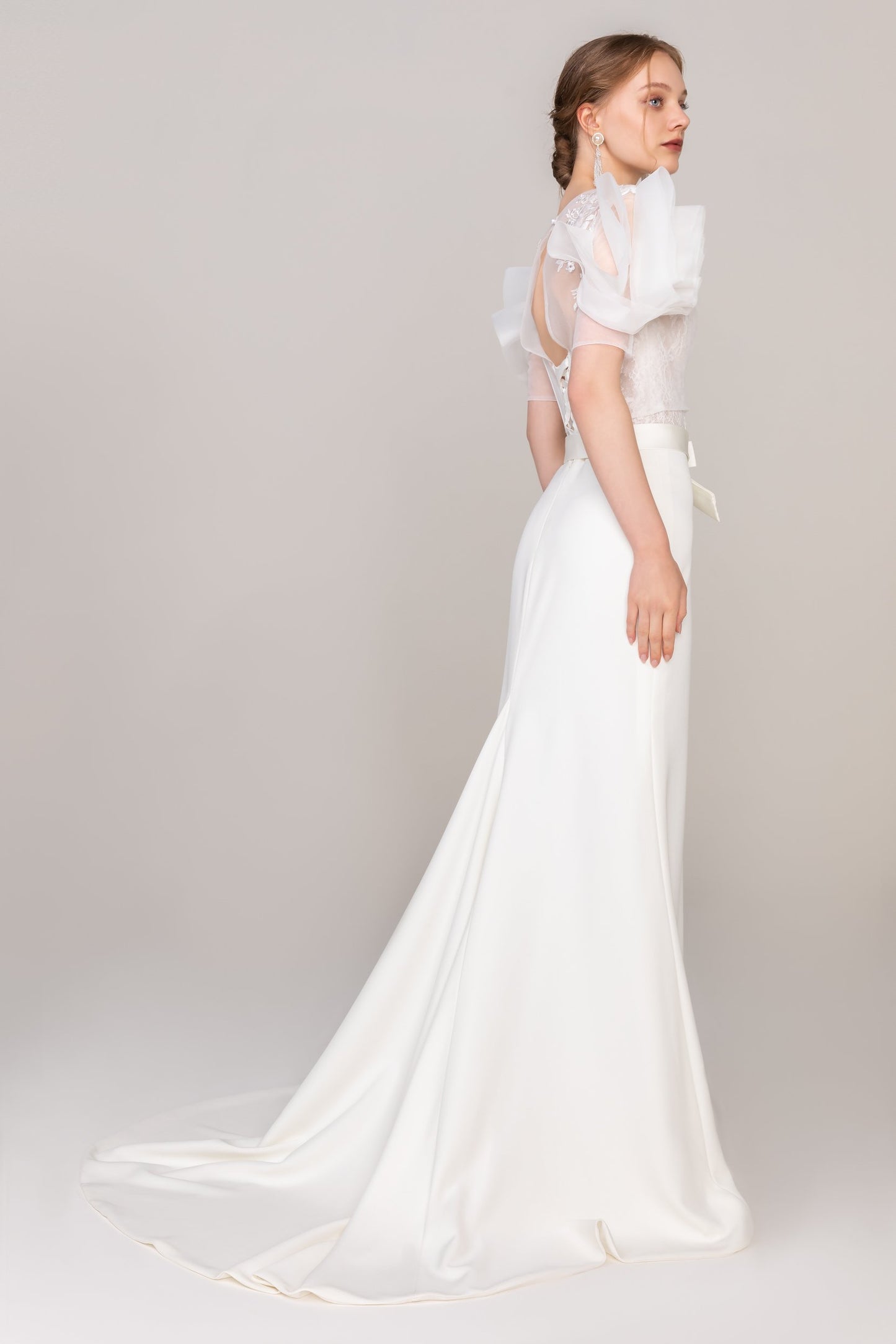 CW2468　ボレロ　2WAY　蝶リボン　洋装前撮り　オシャレドレス
