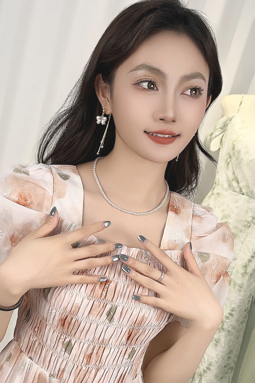 CE0158 タッセルピアス/イヤリング　アクセサリー