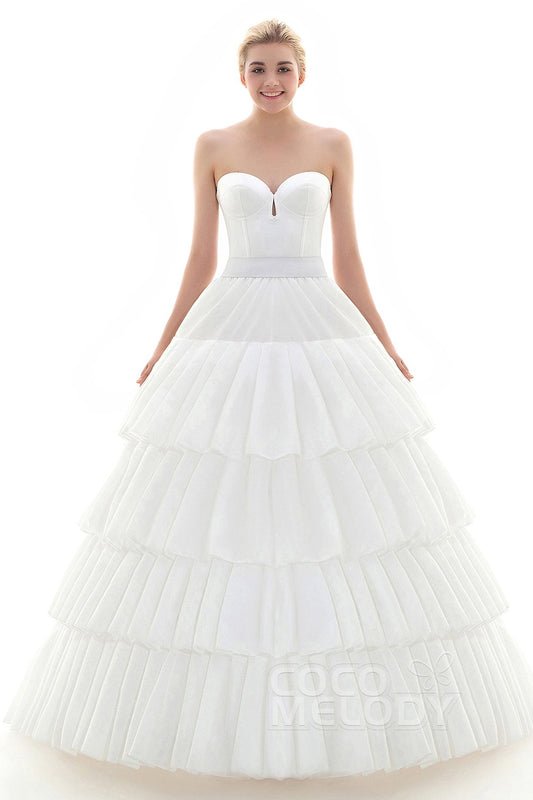 CP0016005　プリンセスライン　4本ワイヤー　コートトレーン　ポリエステルタフタ　パニエ