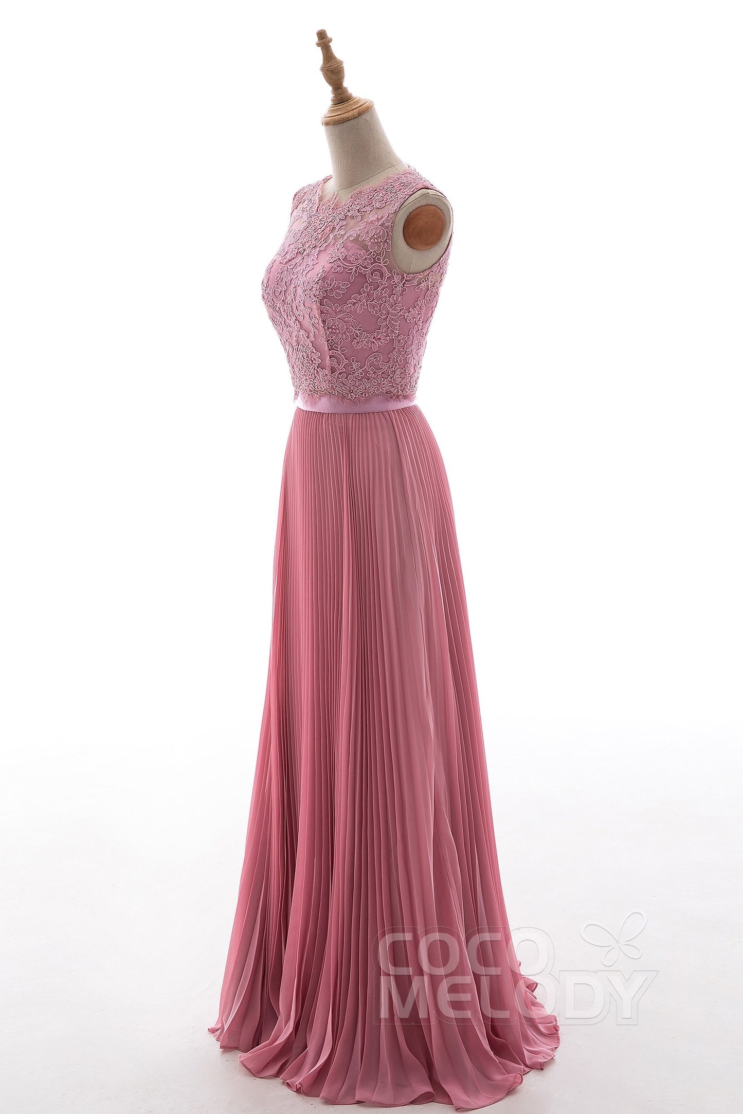 LD4427-SP　レースアップリッケ　セパレート　CH24 　シルバーピンク　カラードレス