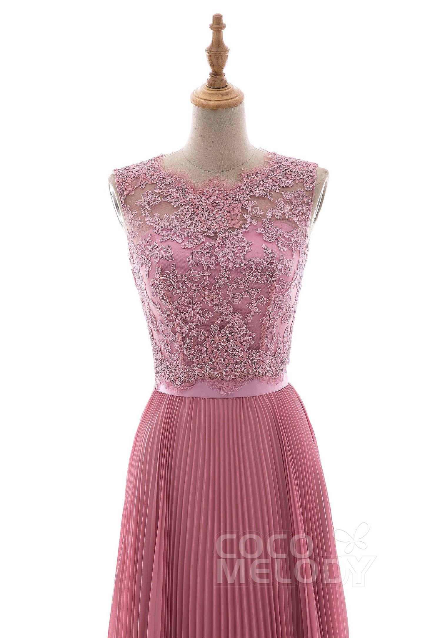 LD4427-SP　レースアップリッケ　セパレート　CH24 　シルバーピンク　カラードレス