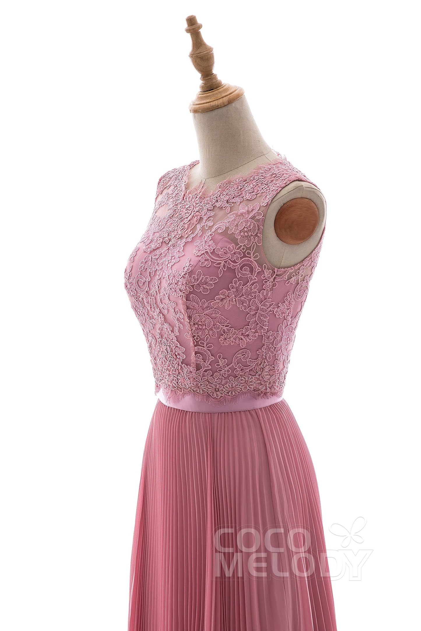 LD4427-SP　レースアップリッケ　セパレート　CH24 　シルバーピンク　カラードレス
