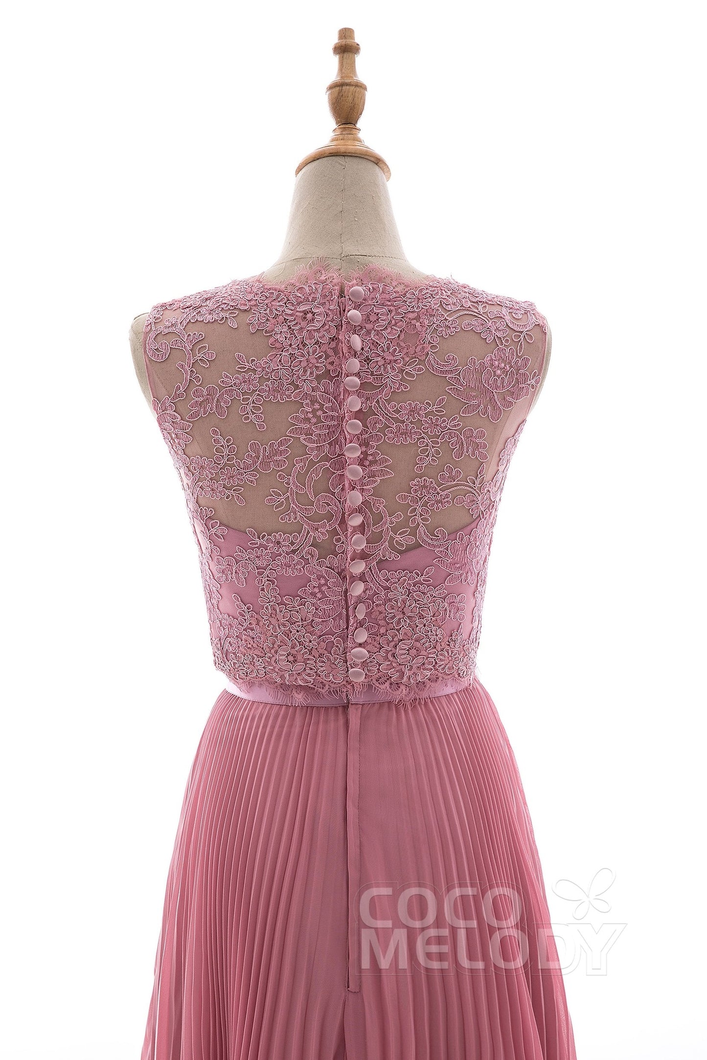 LD4427-SP　レースアップリッケ　セパレート　CH24 　シルバーピンク　カラードレス