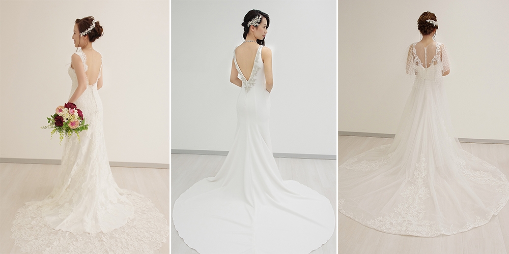 身長別ドレスの選び方…細身で背の高い花嫁に似あうウェデイングドレス