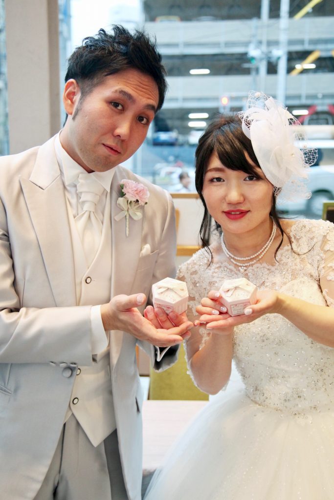 仙台愛宕神社　結婚式　袖ドレス