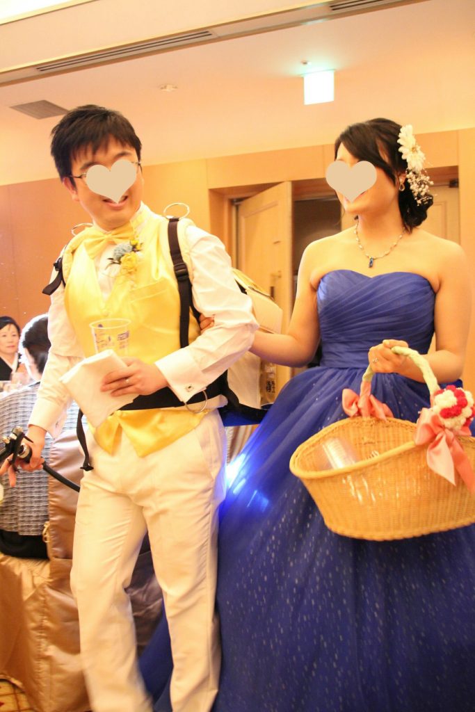 ANAインターコンチネンタルホテル東京　結婚式　ロイヤルブルードレス
