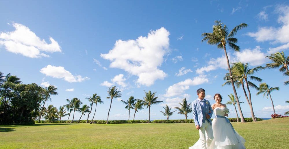 ハワイ パラダイスガーデンクリスタルチャペル　結婚式