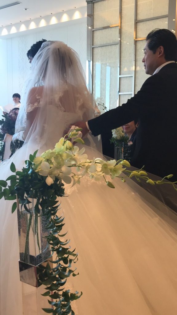 ハカタギグランヒューリ　結婚式　プリンセスラインドレス