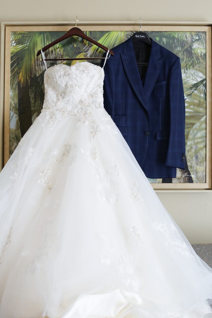 ウェディングドレス　マイドレス　ハワイ結婚式
