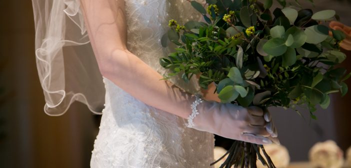 ANAクラウンプラザホテル グランコート 金山　結婚式　ウェディングドレス　マーメイド