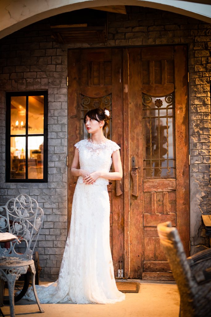 結婚式　前撮り　アンティーク　ウェディングドレス　新潟