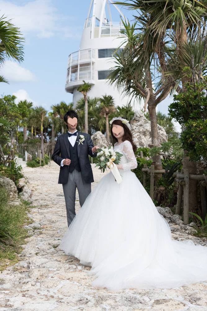 沖縄結婚式　ウェディングドレス