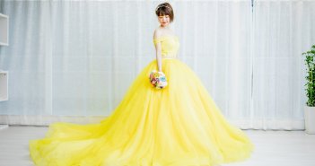 『美女と野獣』 (ベル)　カラードレス　黄色ドレス
